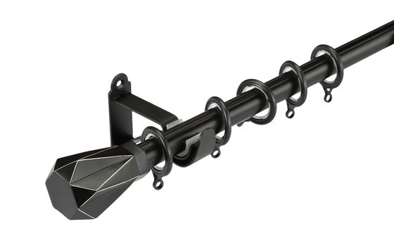 0.5mm 0.6mm Metal Bracket Adjustable Double Pipe Curtain Pole
