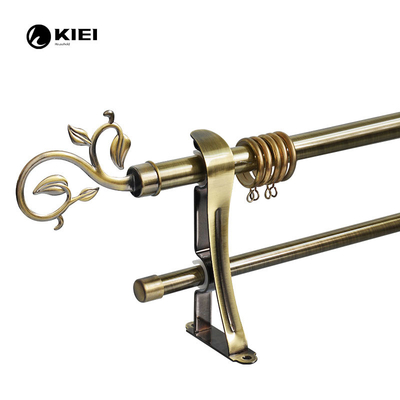 25/19MM Patterned Iron Pipe Curtain Rod For House Decoration